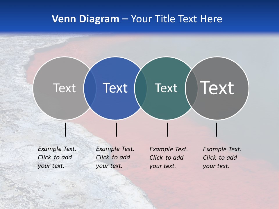 A Large Body Of Water With A Blue Sky In The Background PowerPoint Template