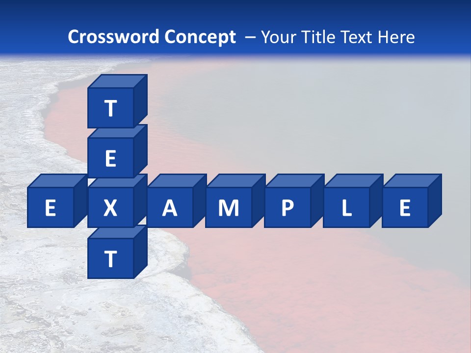 A Large Body Of Water With A Blue Sky In The Background PowerPoint Template