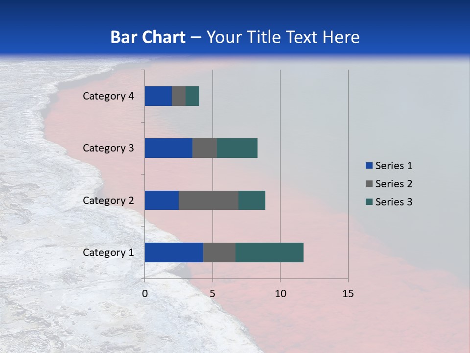 A Large Body Of Water With A Blue Sky In The Background PowerPoint Template