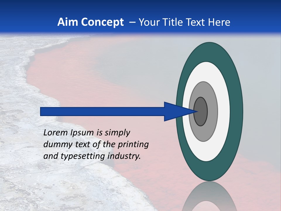 A Large Body Of Water With A Blue Sky In The Background PowerPoint Template