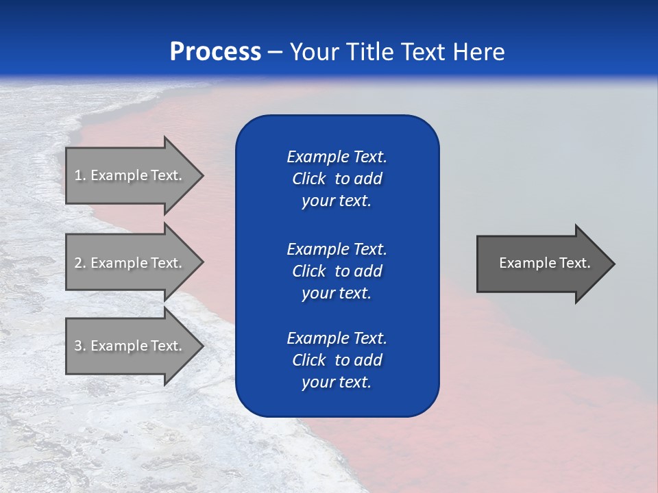 A Large Body Of Water With A Blue Sky In The Background PowerPoint Template