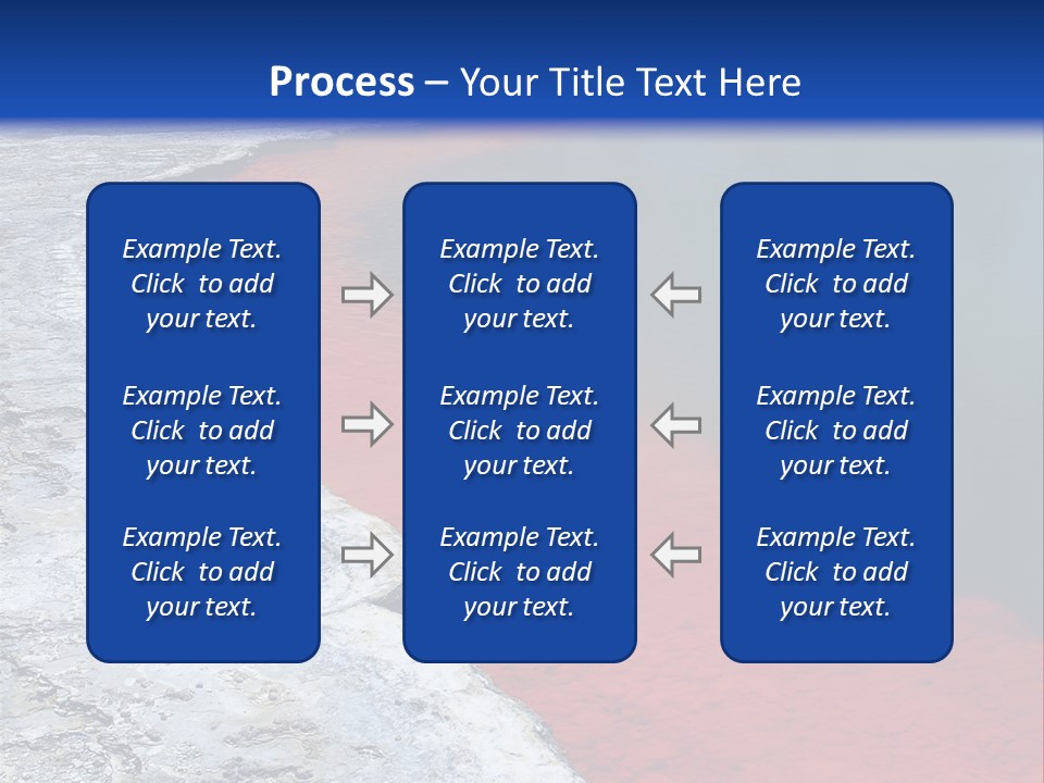 A Large Body Of Water With A Blue Sky In The Background PowerPoint Template
