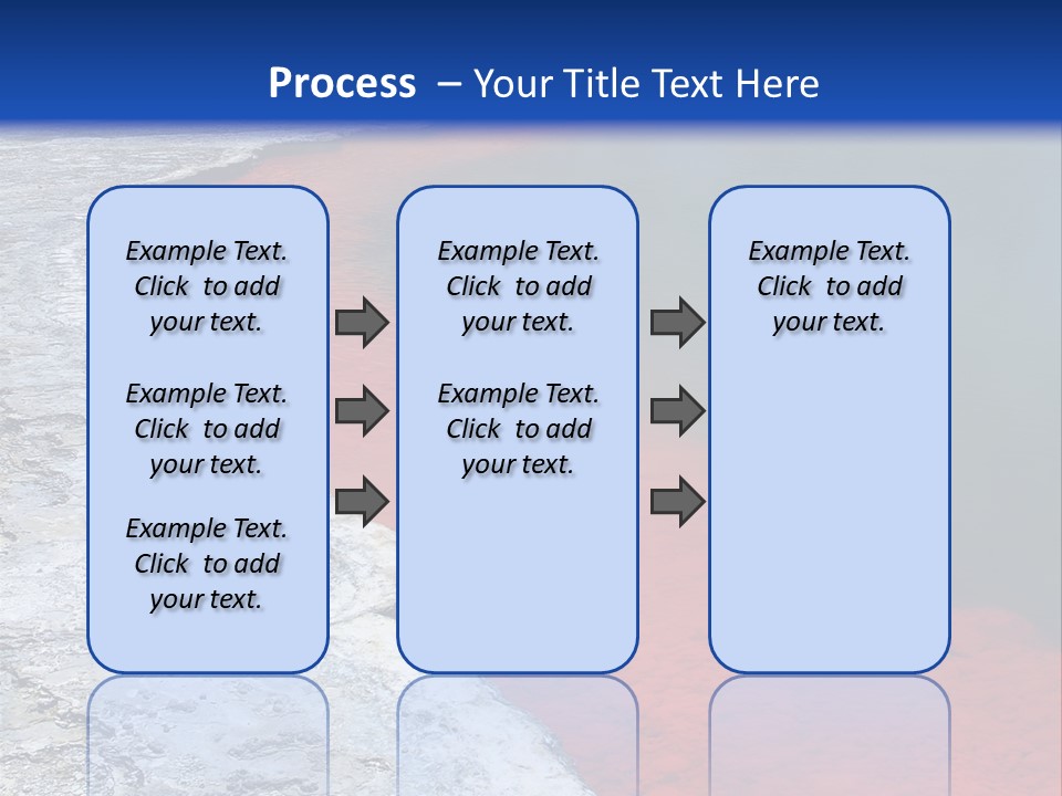 A Large Body Of Water With A Blue Sky In The Background PowerPoint Template