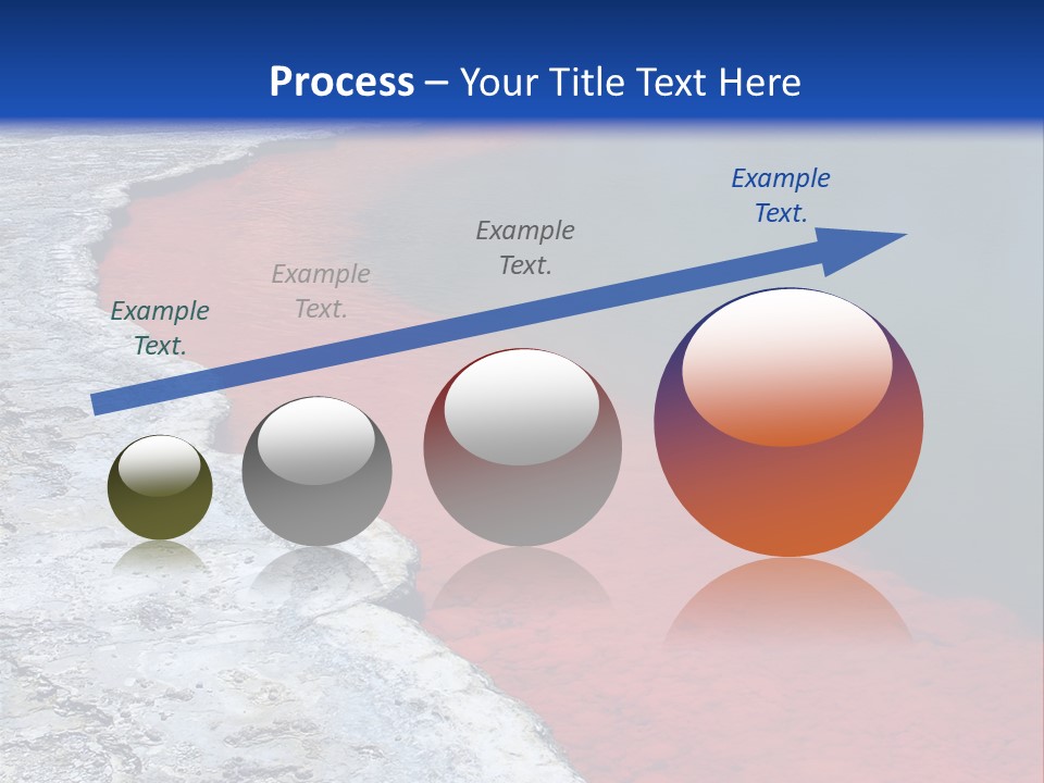 A Large Body Of Water With A Blue Sky In The Background PowerPoint Template