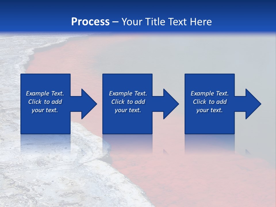 A Large Body Of Water With A Blue Sky In The Background PowerPoint Template