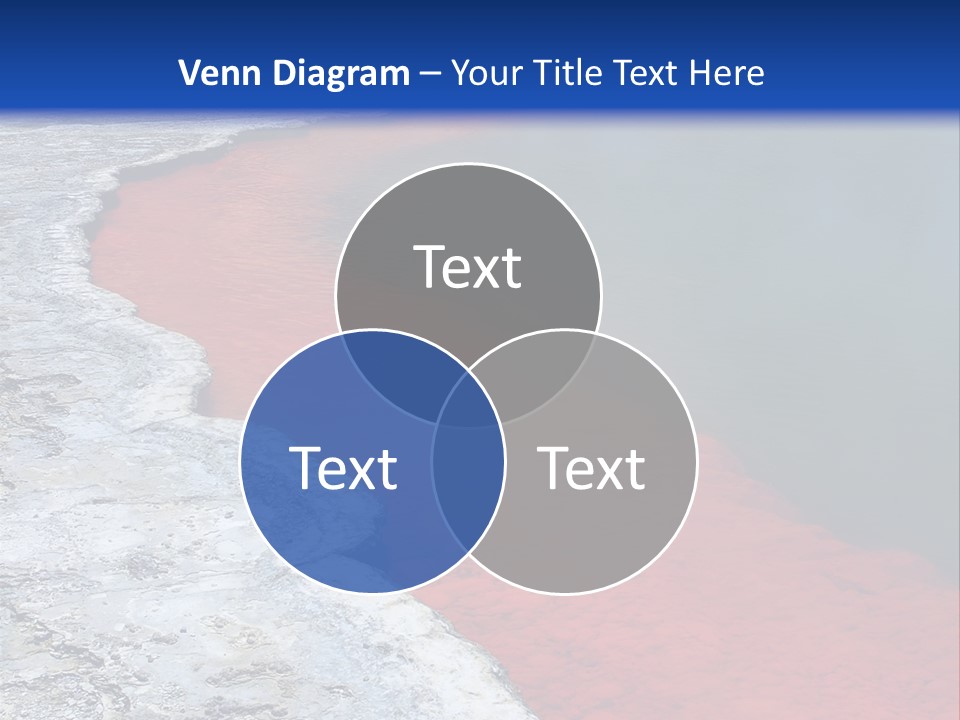 A Large Body Of Water With A Blue Sky In The Background PowerPoint Template