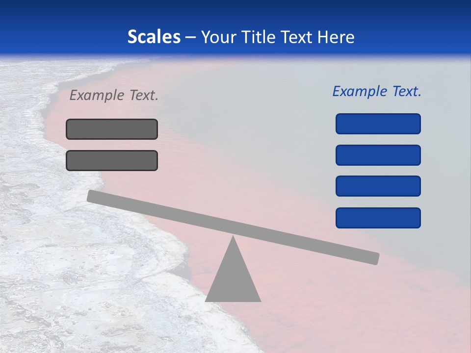 A Large Body Of Water With A Blue Sky In The Background PowerPoint Template