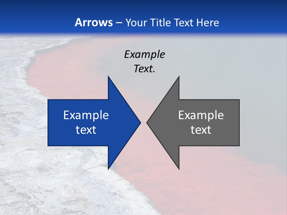 A Large Body Of Water With A Blue Sky In The Background PowerPoint Template