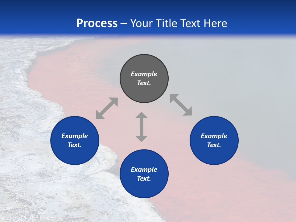 A Large Body Of Water With A Blue Sky In The Background PowerPoint Template