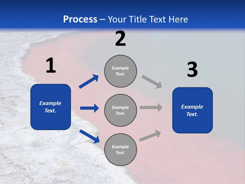 A Large Body Of Water With A Blue Sky In The Background PowerPoint Template
