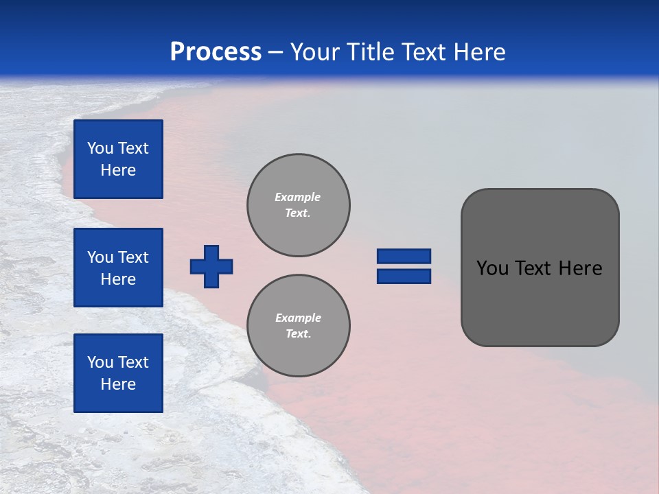 A Large Body Of Water With A Blue Sky In The Background PowerPoint Template