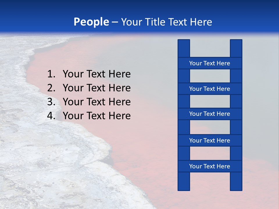 A Large Body Of Water With A Blue Sky In The Background PowerPoint Template