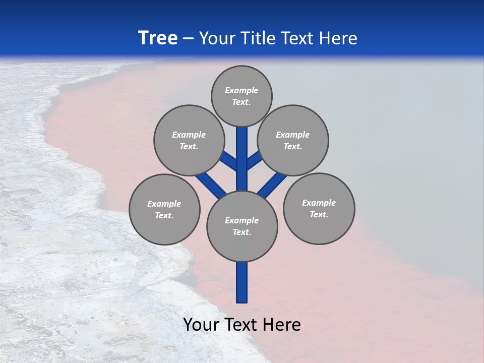 A Large Body Of Water With A Blue Sky In The Background PowerPoint Template