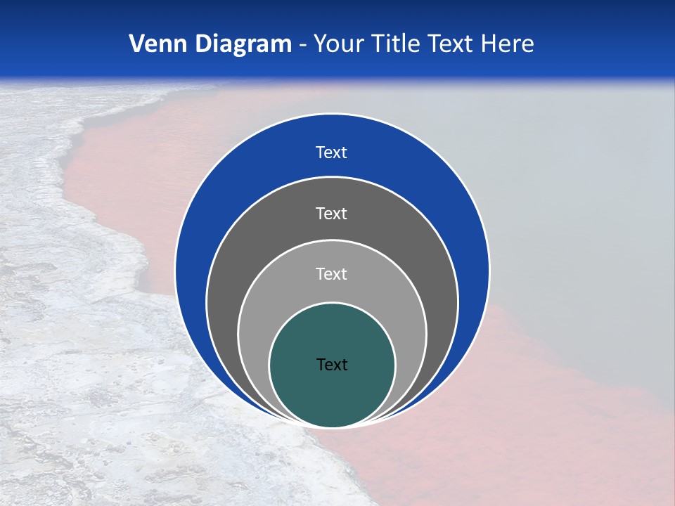 A Large Body Of Water With A Blue Sky In The Background PowerPoint Template