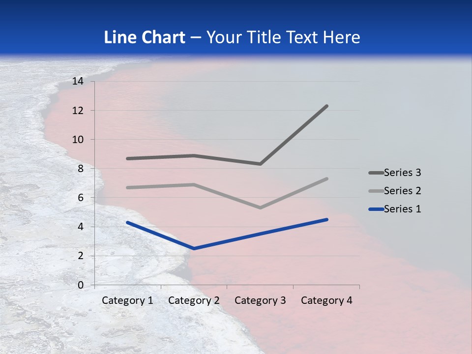 A Large Body Of Water With A Blue Sky In The Background PowerPoint Template