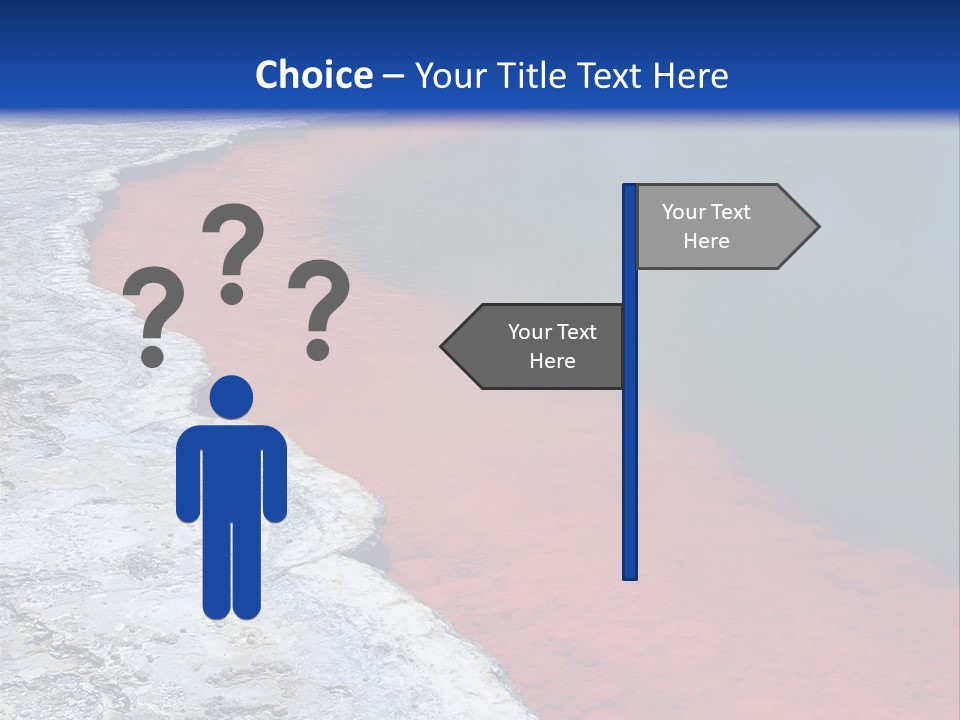 A Large Body Of Water With A Blue Sky In The Background PowerPoint Template