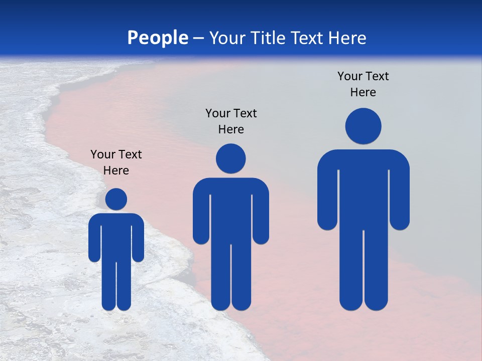 A Large Body Of Water With A Blue Sky In The Background PowerPoint Template