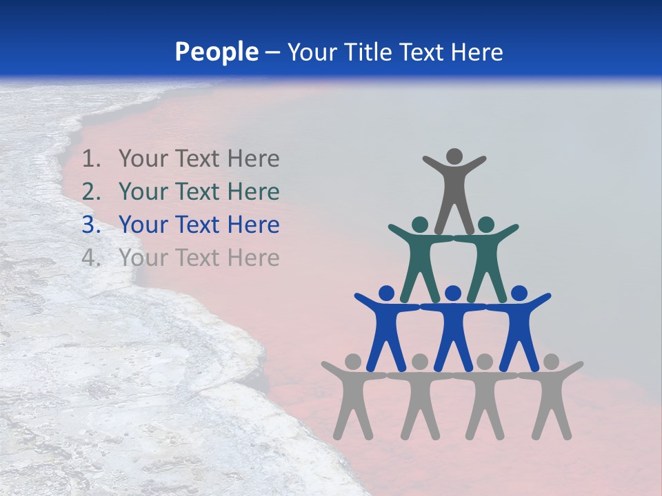 A Large Body Of Water With A Blue Sky In The Background PowerPoint Template