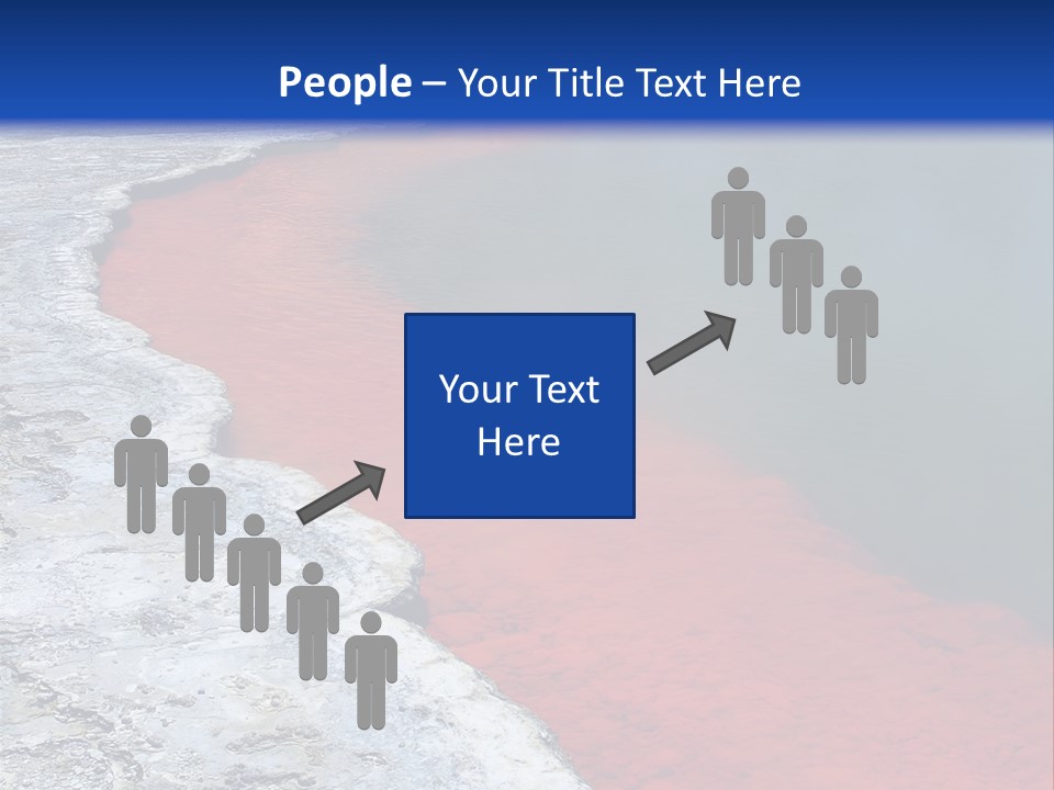 A Large Body Of Water With A Blue Sky In The Background PowerPoint Template