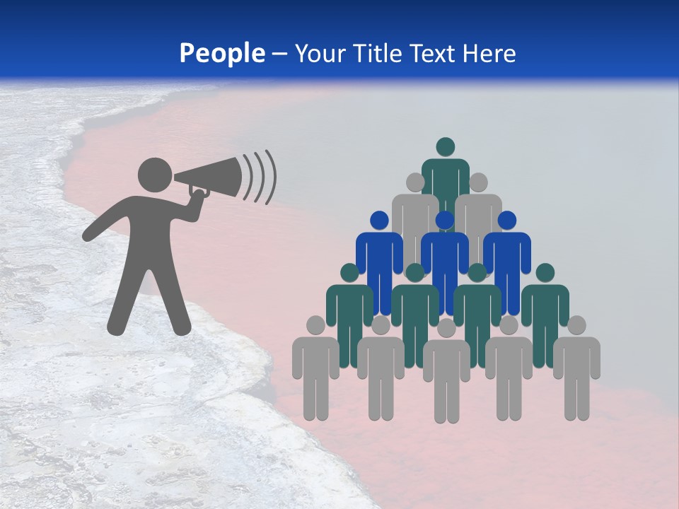 A Large Body Of Water With A Blue Sky In The Background PowerPoint Template