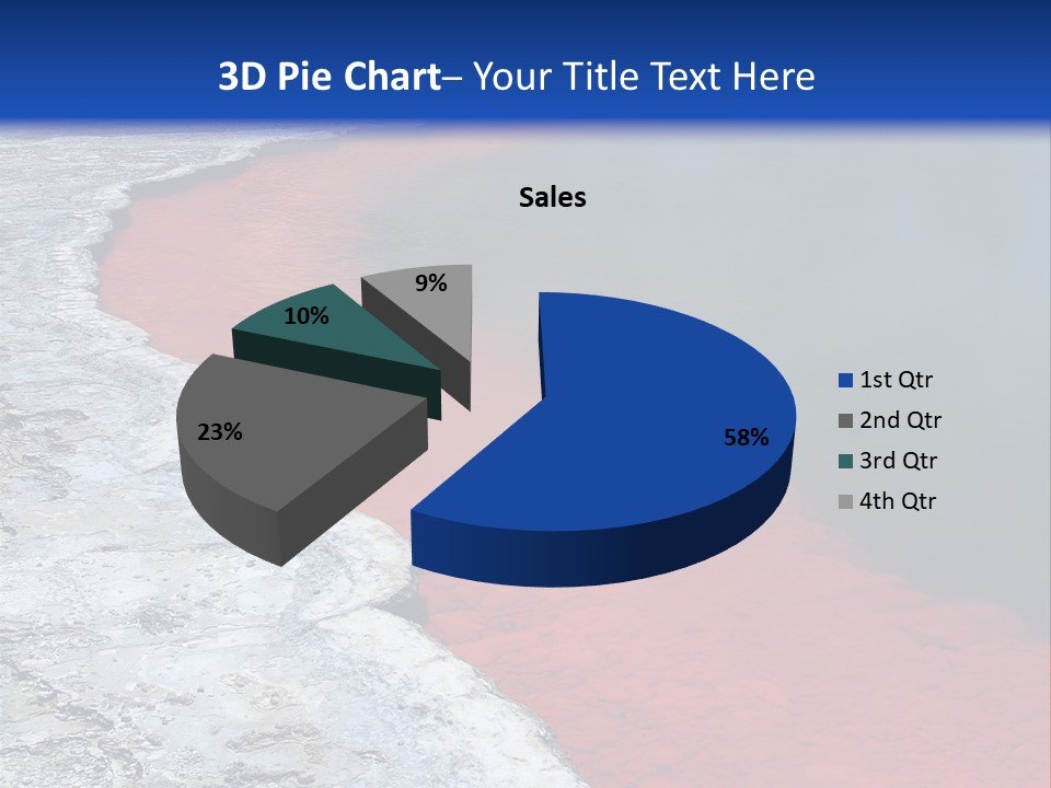A Large Body Of Water With A Blue Sky In The Background PowerPoint Template