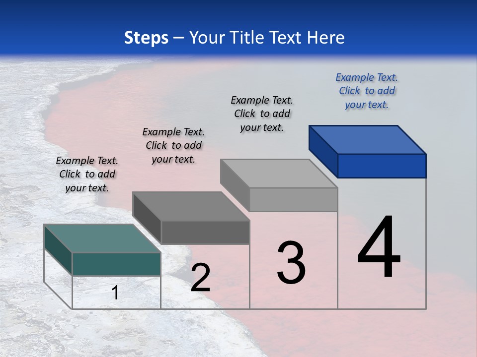 A Large Body Of Water With A Blue Sky In The Background PowerPoint Template