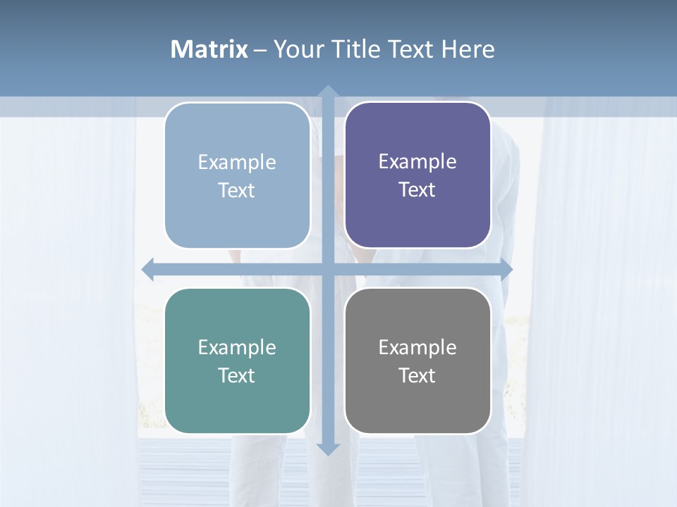 A Couple Of People Standing Next To Each Other PowerPoint Template