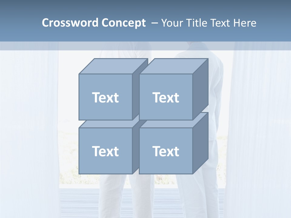 A Couple Of People Standing Next To Each Other PowerPoint Template