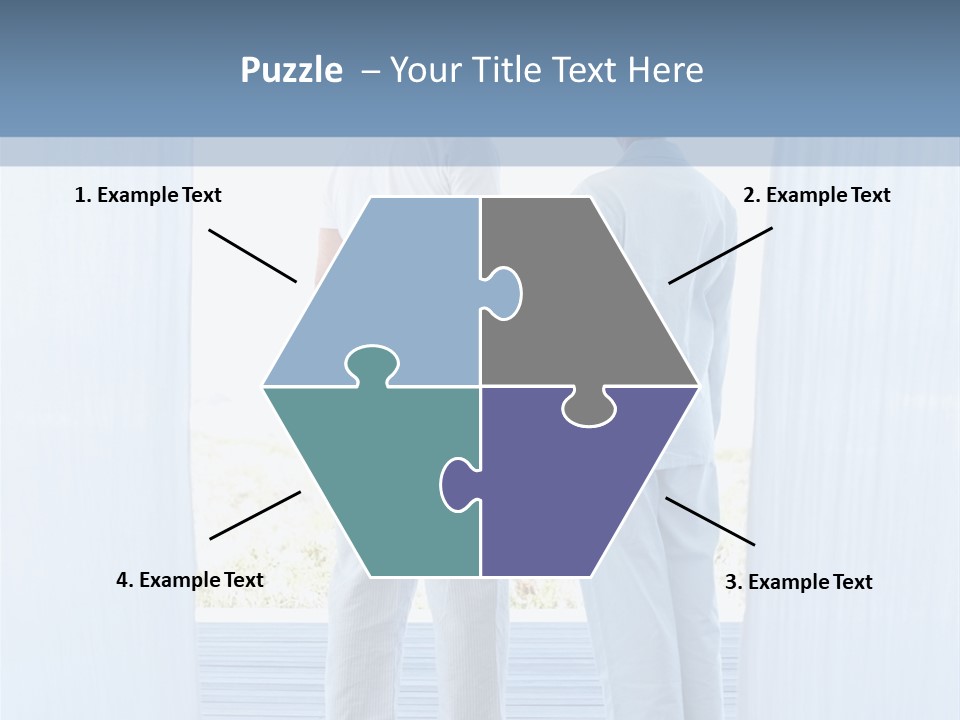 A Couple Of People Standing Next To Each Other PowerPoint Template