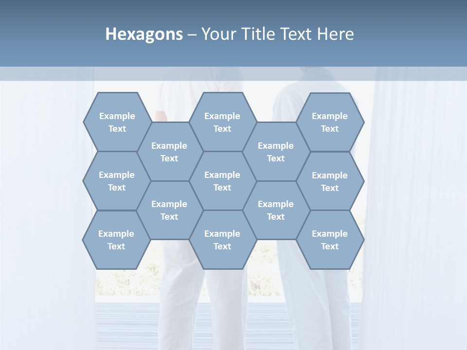A Couple Of People Standing Next To Each Other PowerPoint Template