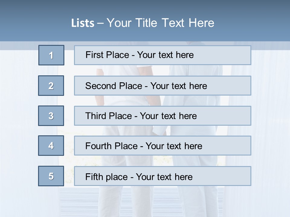 A Couple Of People Standing Next To Each Other PowerPoint Template
