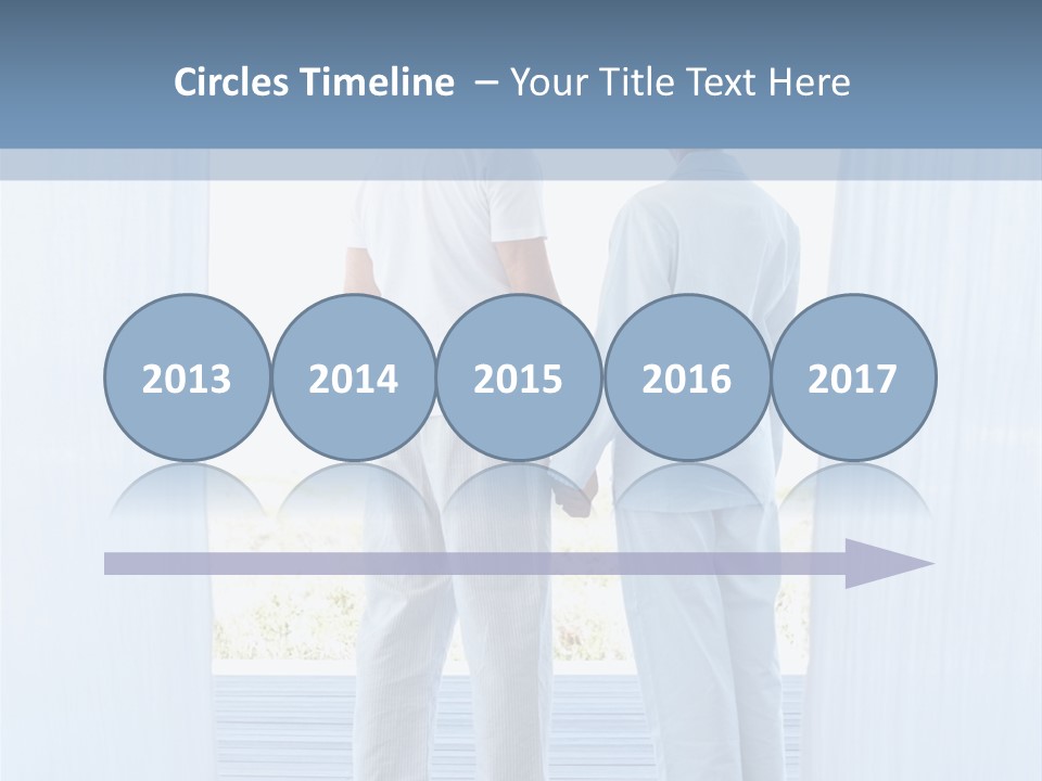 A Couple Of People Standing Next To Each Other PowerPoint Template