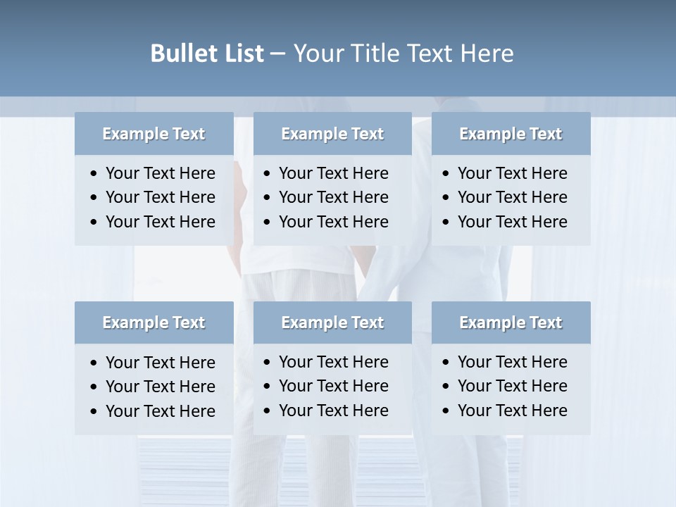 A Couple Of People Standing Next To Each Other PowerPoint Template