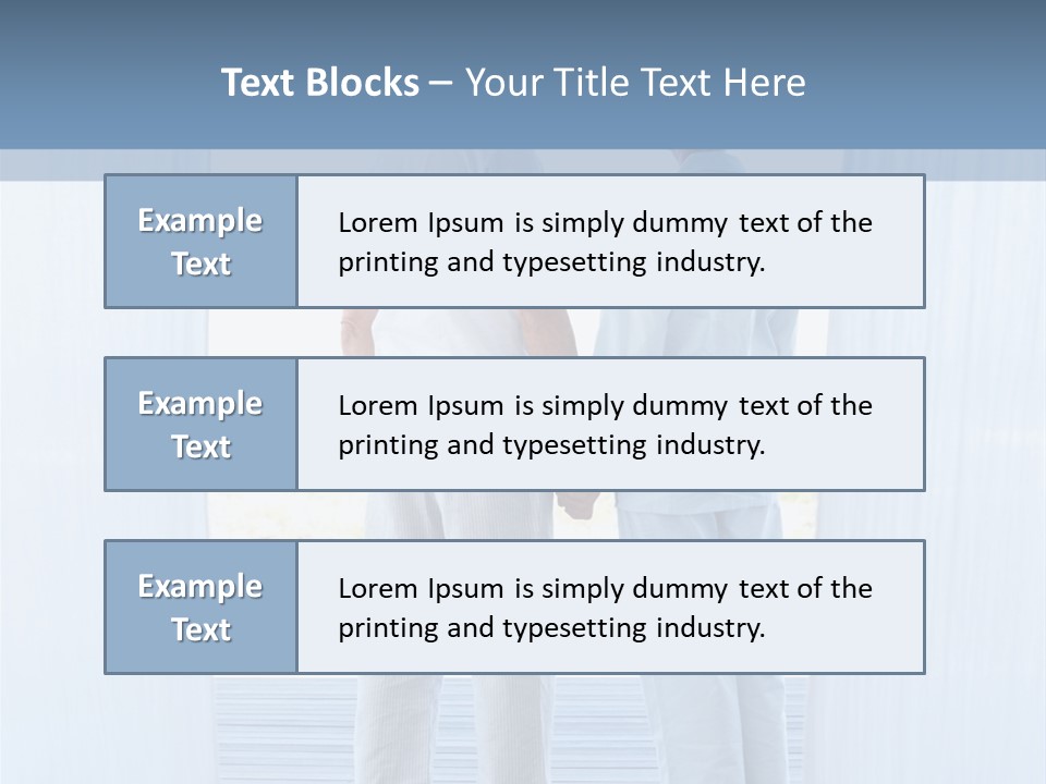 A Couple Of People Standing Next To Each Other PowerPoint Template