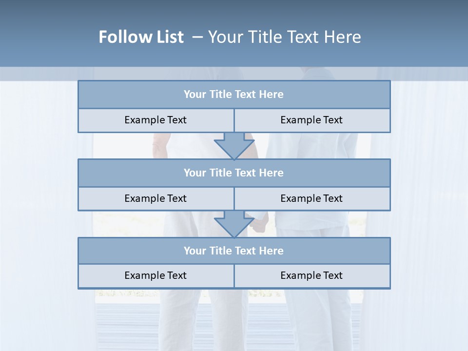 A Couple Of People Standing Next To Each Other PowerPoint Template