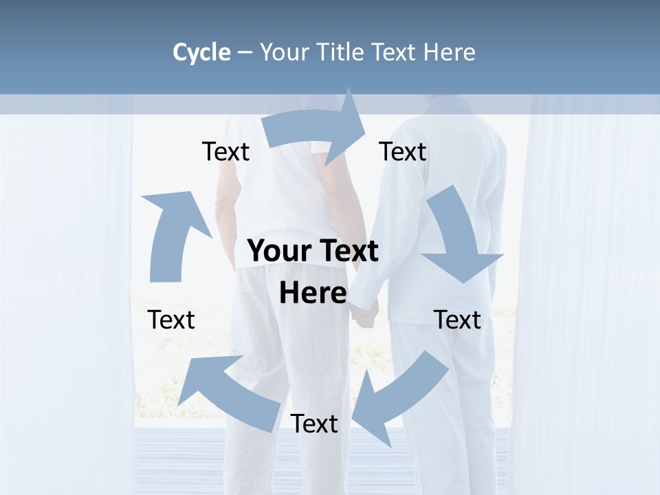 A Couple Of People Standing Next To Each Other PowerPoint Template