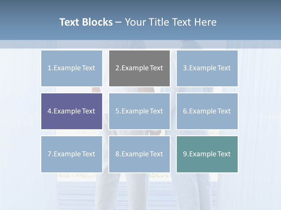 A Couple Of People Standing Next To Each Other PowerPoint Template