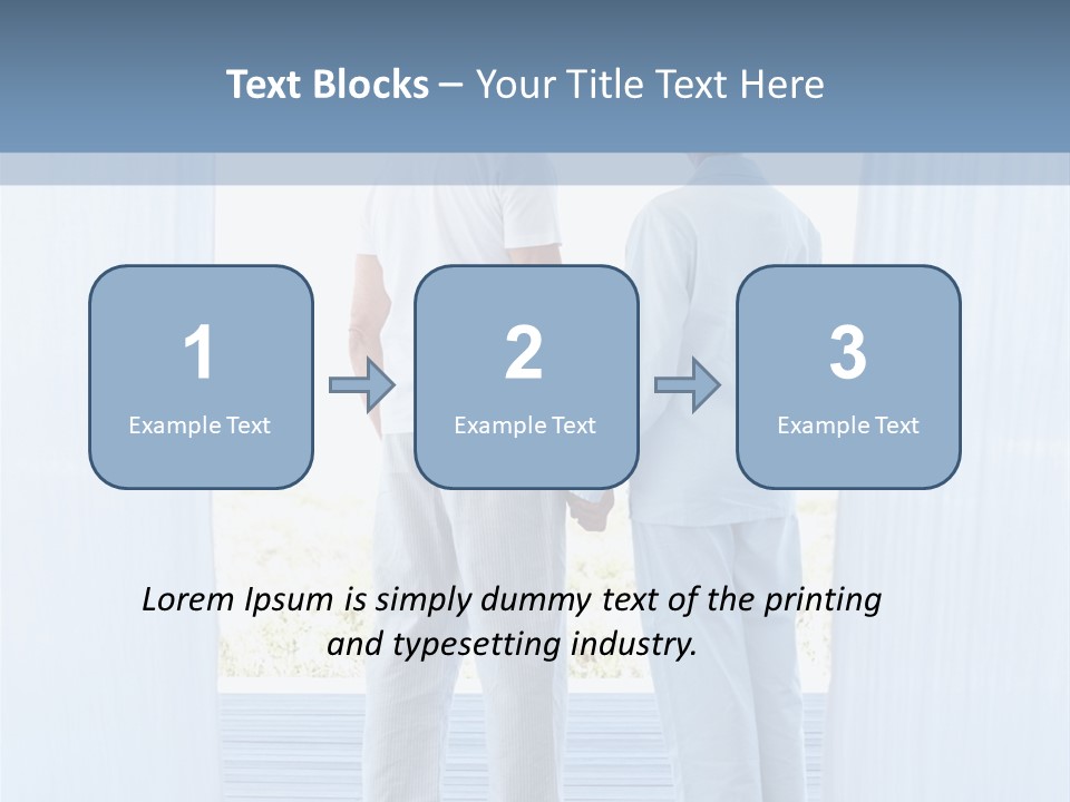 A Couple Of People Standing Next To Each Other PowerPoint Template