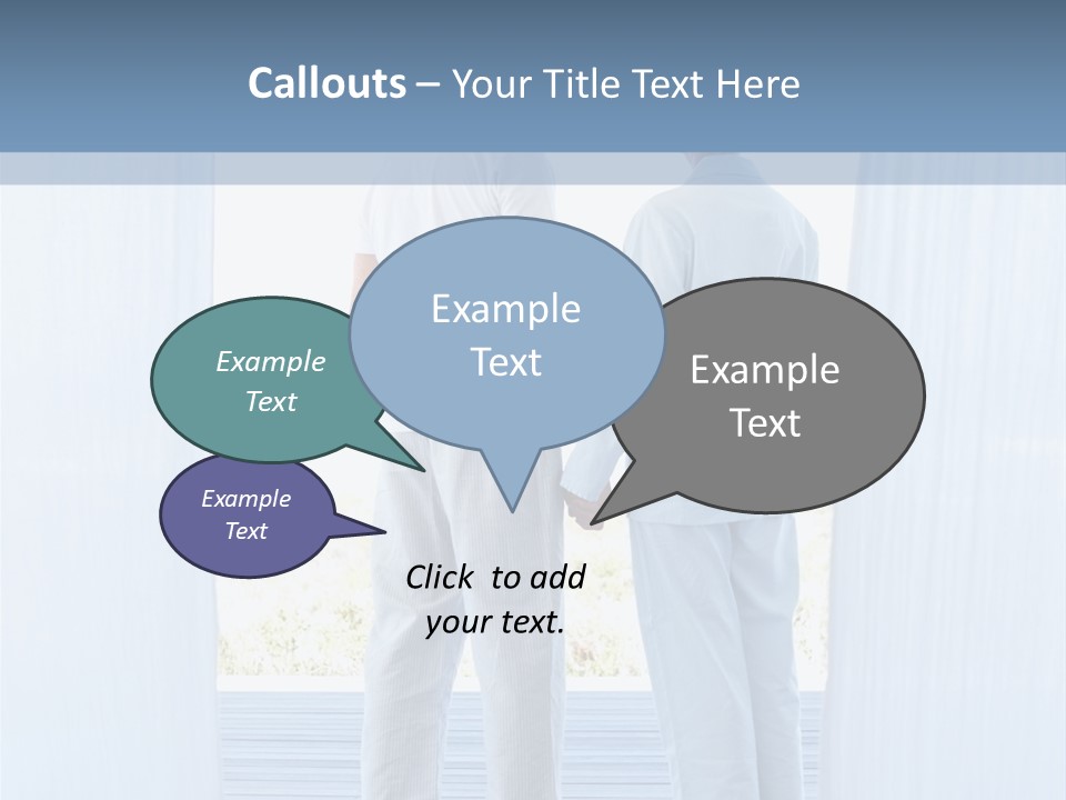 A Couple Of People Standing Next To Each Other PowerPoint Template
