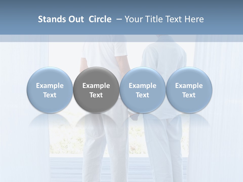 A Couple Of People Standing Next To Each Other PowerPoint Template
