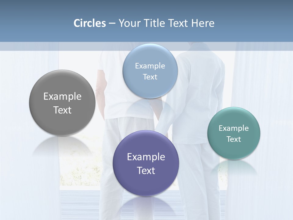 A Couple Of People Standing Next To Each Other PowerPoint Template