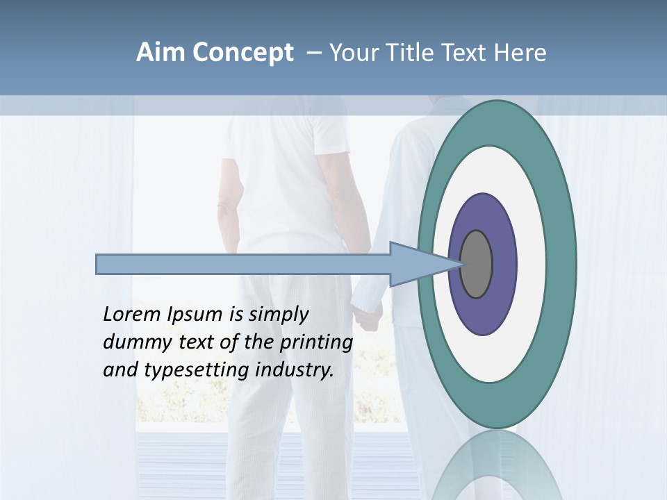 A Couple Of People Standing Next To Each Other PowerPoint Template