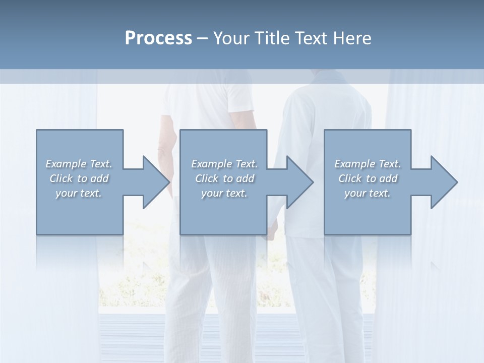 A Couple Of People Standing Next To Each Other PowerPoint Template