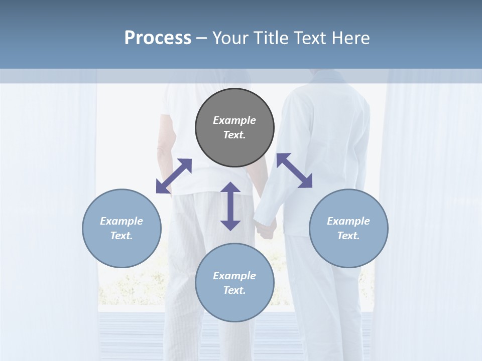 A Couple Of People Standing Next To Each Other PowerPoint Template