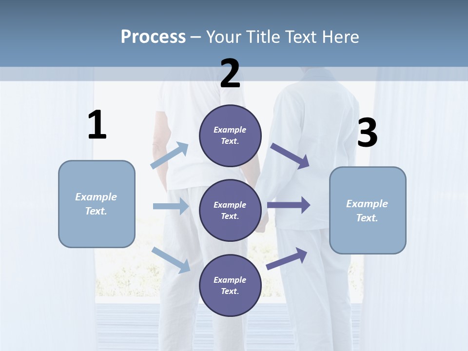 A Couple Of People Standing Next To Each Other PowerPoint Template