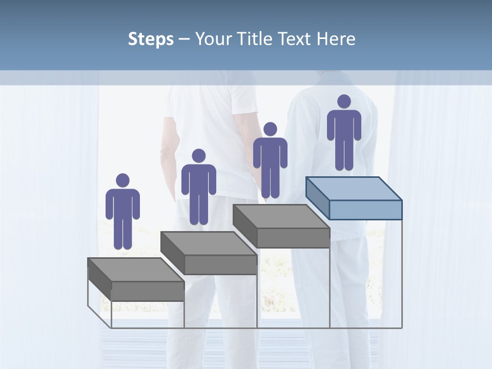 A Couple Of People Standing Next To Each Other PowerPoint Template
