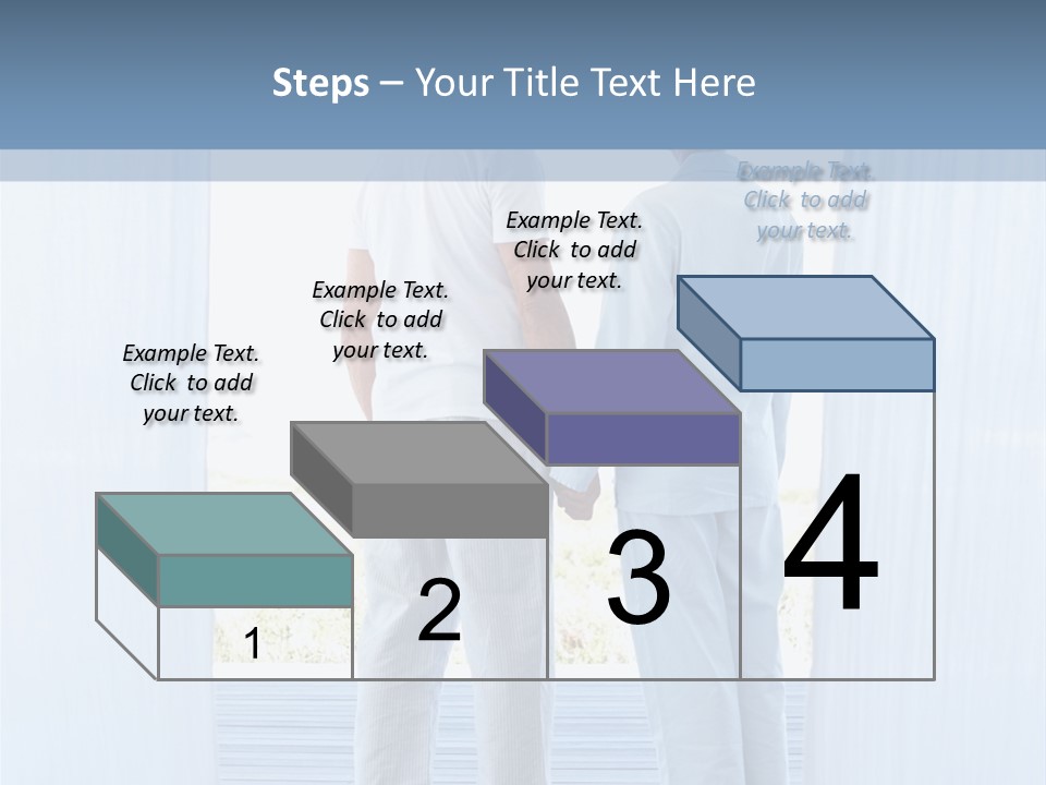 A Couple Of People Standing Next To Each Other PowerPoint Template