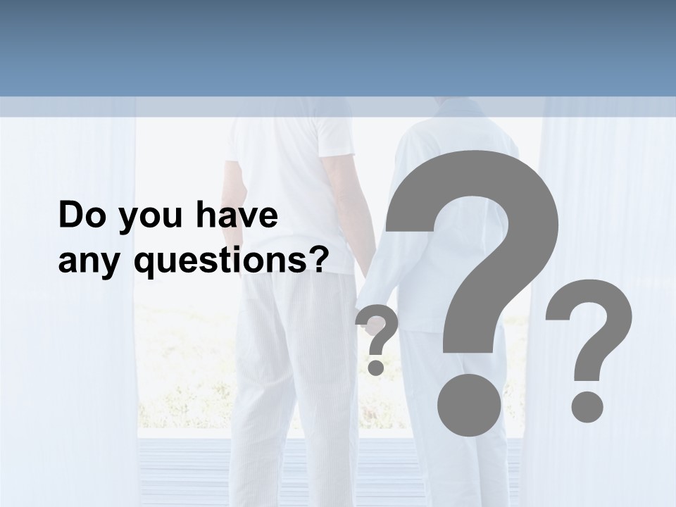 A Couple Of People Standing Next To Each Other PowerPoint Template