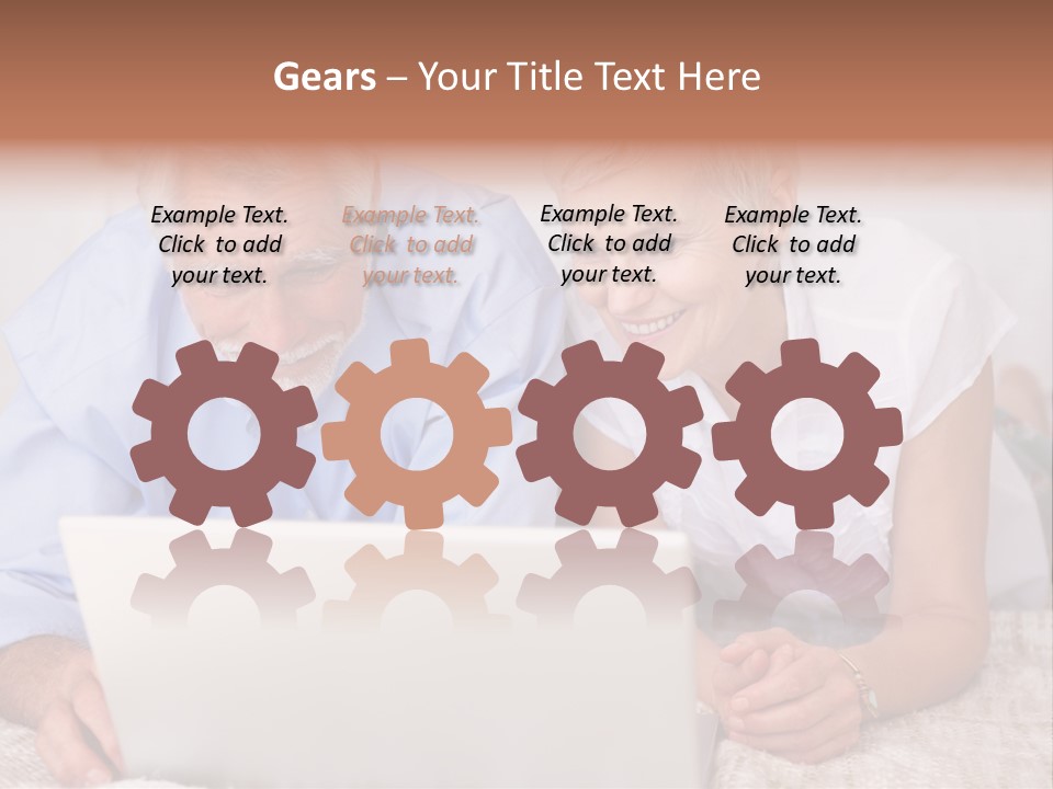 Beautiful Home Interior Living Room With Hard Wood Flooring PowerPoint Template