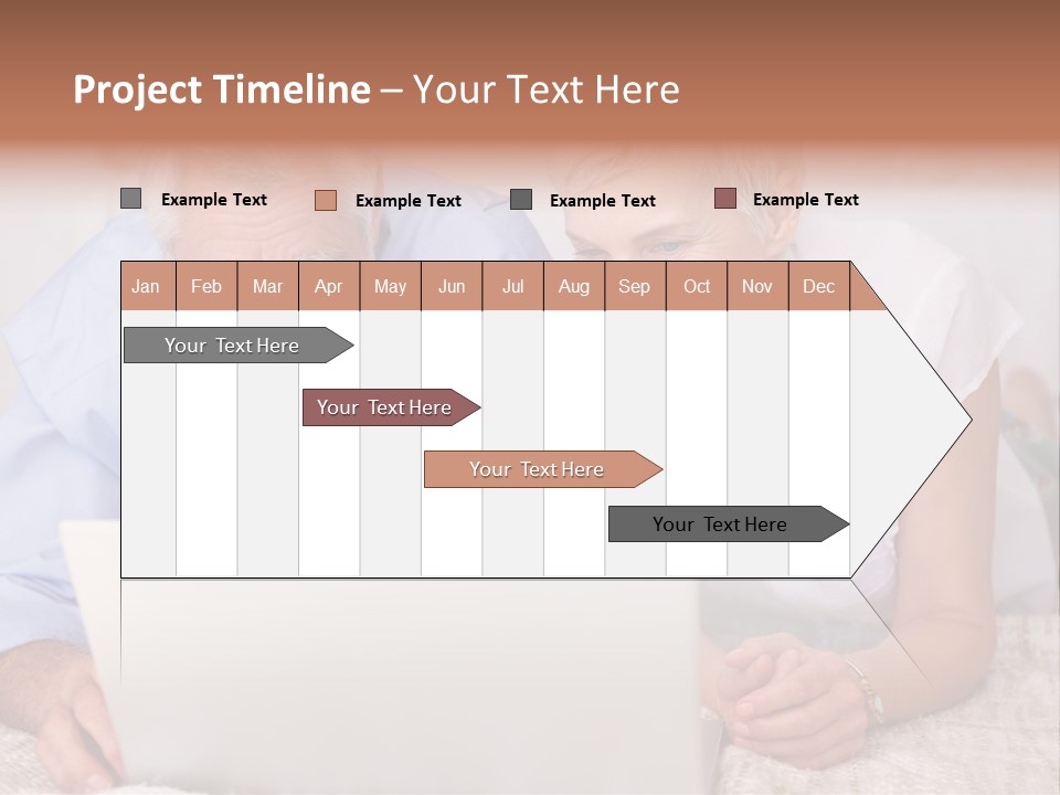 Beautiful Home Interior Living Room With Hard Wood Flooring PowerPoint Template
